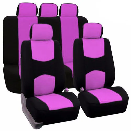 

2020 New Design Universal Auto Car Seat Covers Front 9Pcs Seat Covers Car Cases Protecter Ventilation and dust
