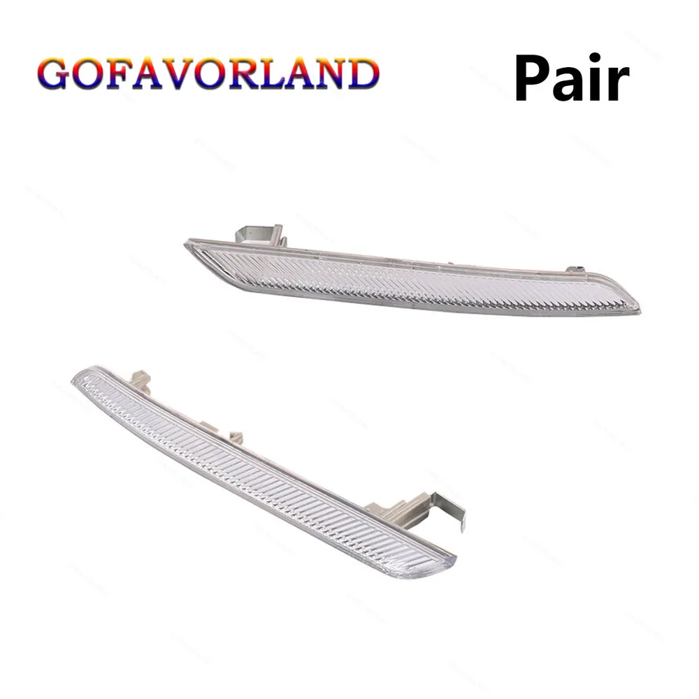 

Pair Left&Right Side Marker Reflector White Clear 63147187087 63147187088 For BMW X6 E71 E72 2008 2009 2010 2011 2012 2013 2014