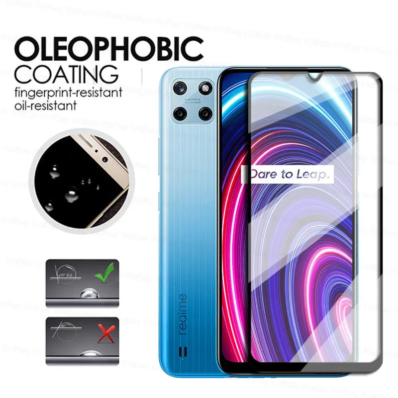 tempered glass for realme c25y glass for realme c25y c25s c21 c20 screen protector full cover glass for realme c25y lens film free global shipping