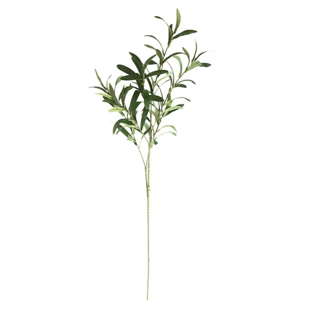 

Artificial Olive Branch Simulation Green Plant Does Not Fade Home Wedding Decoration Fake Flower