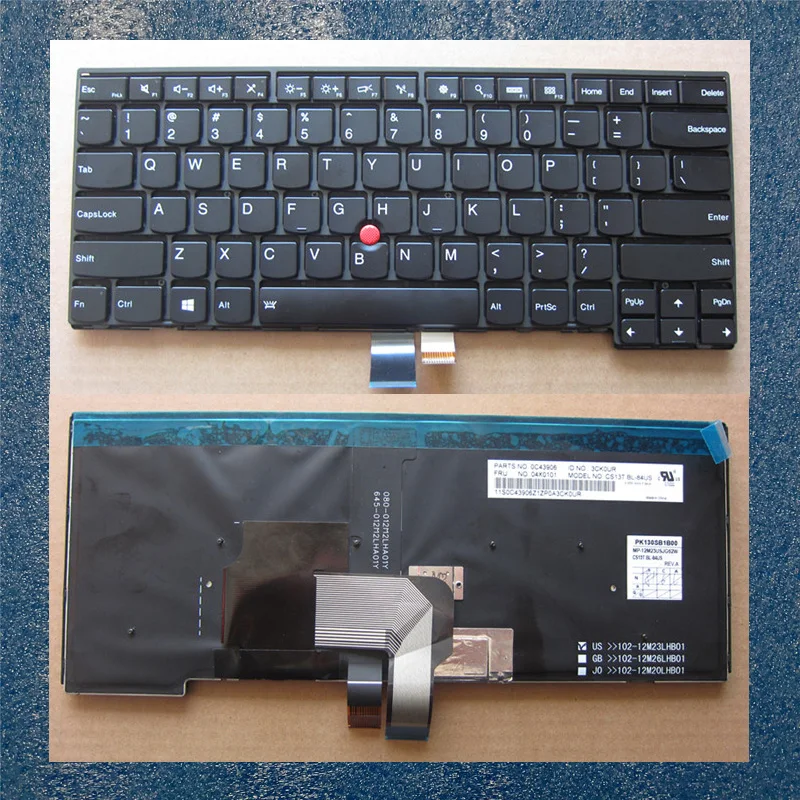 Новинка Оригинальная клавиатура с подсветкой для Lenovo ThinkPad T440 T440P T440S T431 E431 E440 US
