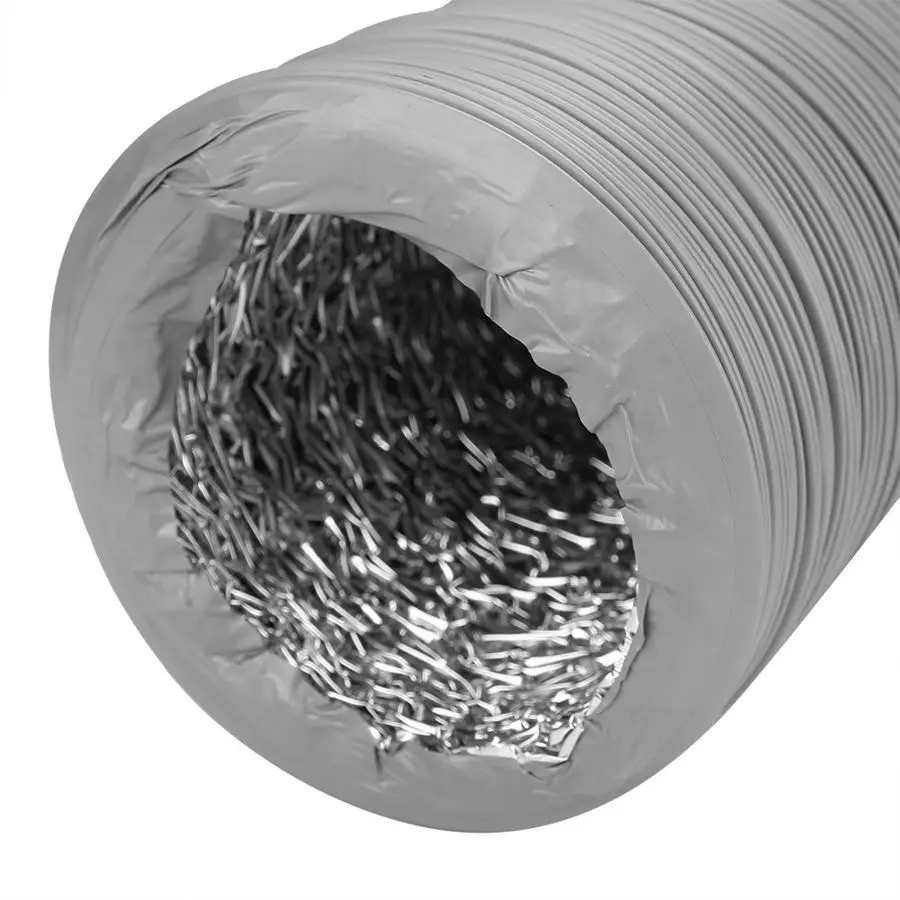 Шланг для отвода 8 м двухслойный гибкий вытяжной шланг из ПВХ алюминиевой фольги