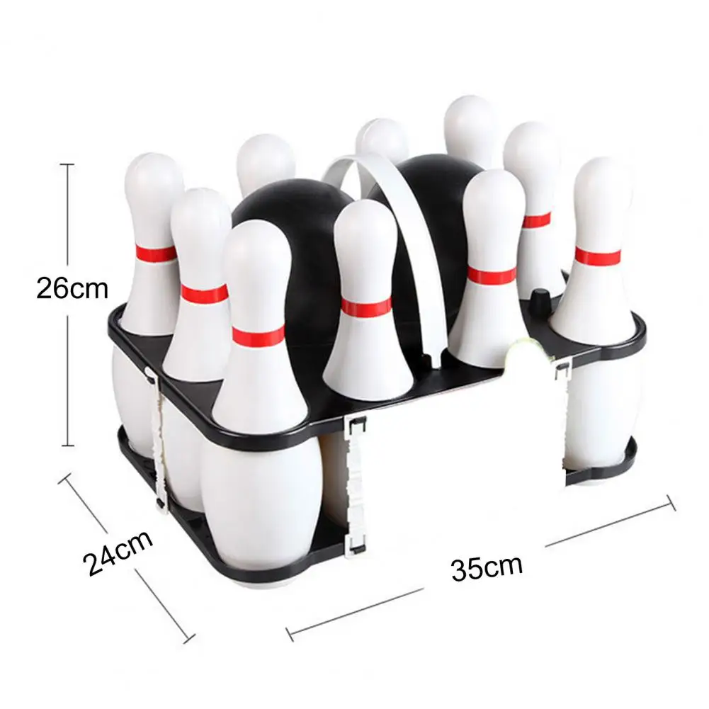 1 Set Toddler Bowling Toy Two Balls Ten Bowling Pins Smooth Surface ABS Bowling Pins Balls Toy Kids Educational Outdoor Fun Toys images - 6