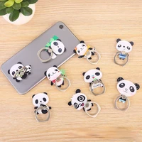 universal 1pc panda bear cute animal mobile phone stand holder finger ring smartphone cartoon holder stand for all phone