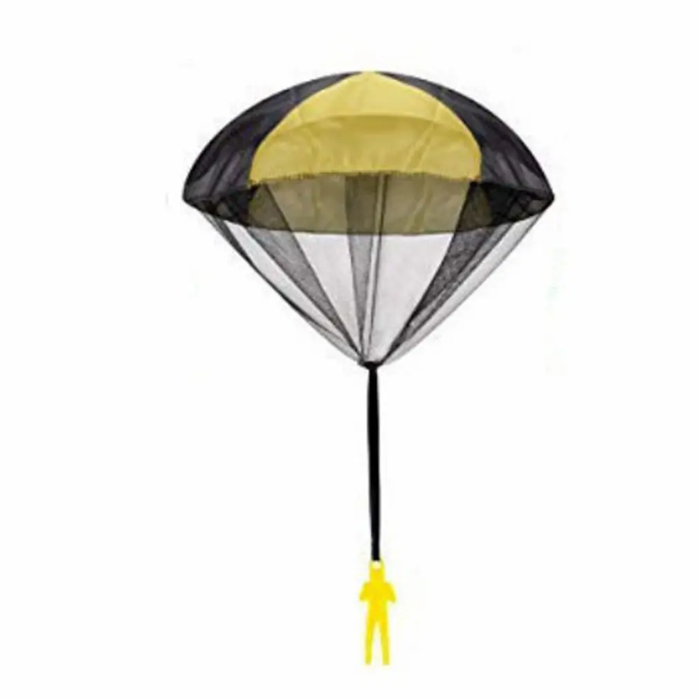 

Durable Safe Parachute Kids Hand Throw Parachute Toy Free Toss It Up and Watch Landing Assorted Colors