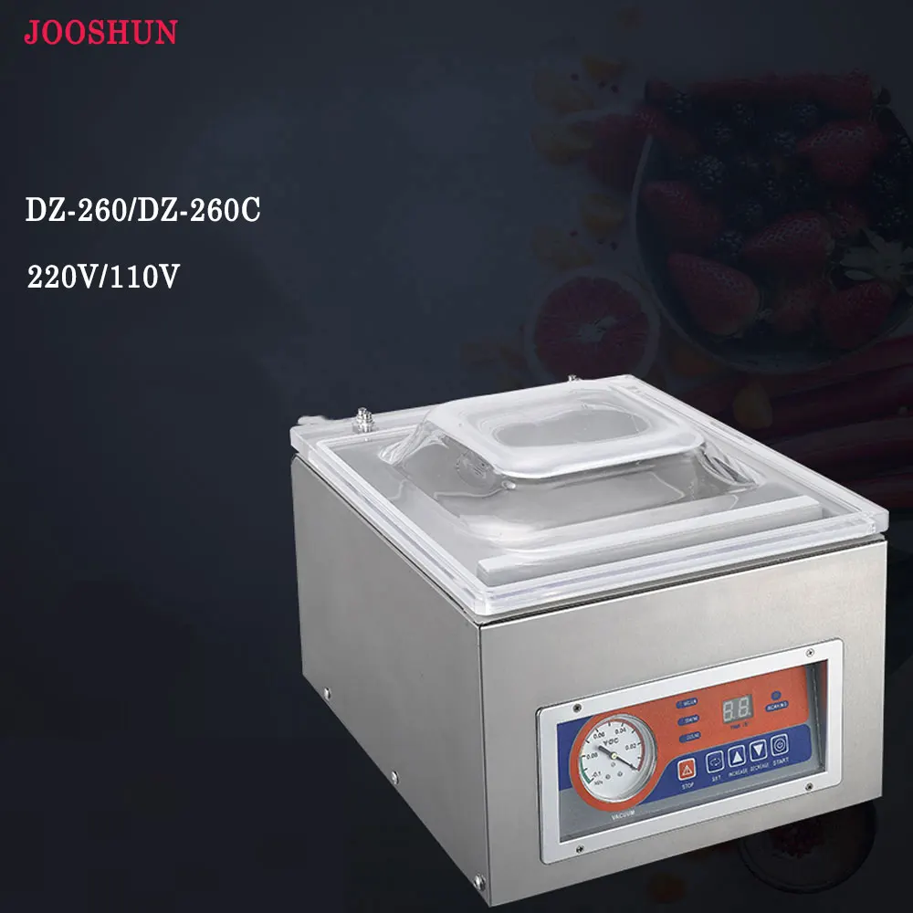 Коммерческая вакуумная машина DZ 260 настольная вакуум закаточная вакуумный
