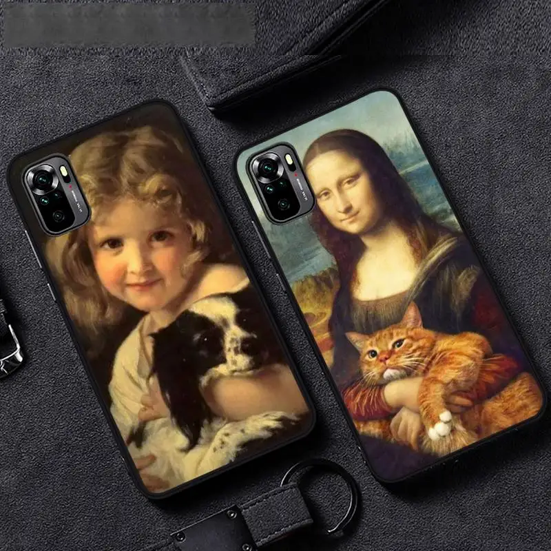 

Mona Lisa Art Aesthetics painting Phone Case For Xiaomi redmi mi note 9 9a 8 8a 10 9 9s 8 8t 7 9t 10 pro max mobile bags