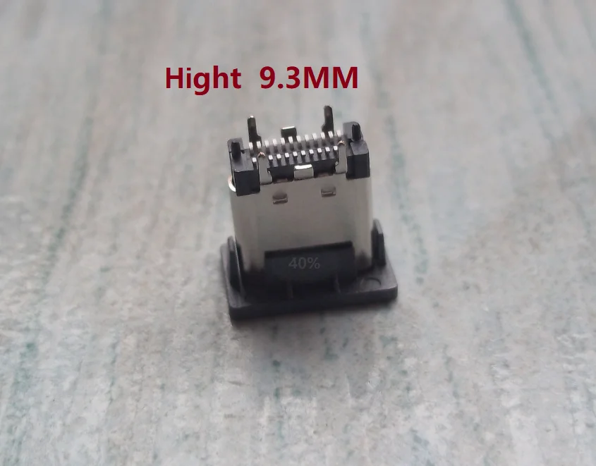 10 шт./лот USB Type C 180 градусов 24P 9 3 мм высокое 1 разъем для мобильный телефон зарядки