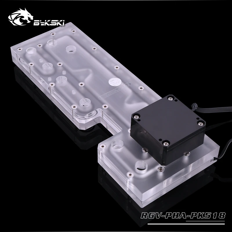 Bykski RGV PHA PK518 Distro Plate для шасси Phanteks PK518/600S Жидкостные системы охлаждения 