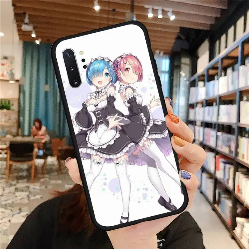 

Re Life different world zero Phone Case For Samsung A50 A51 A71 A20E A20S S10 S20 S21 S30 Plus ultra 5G M11 funda cover