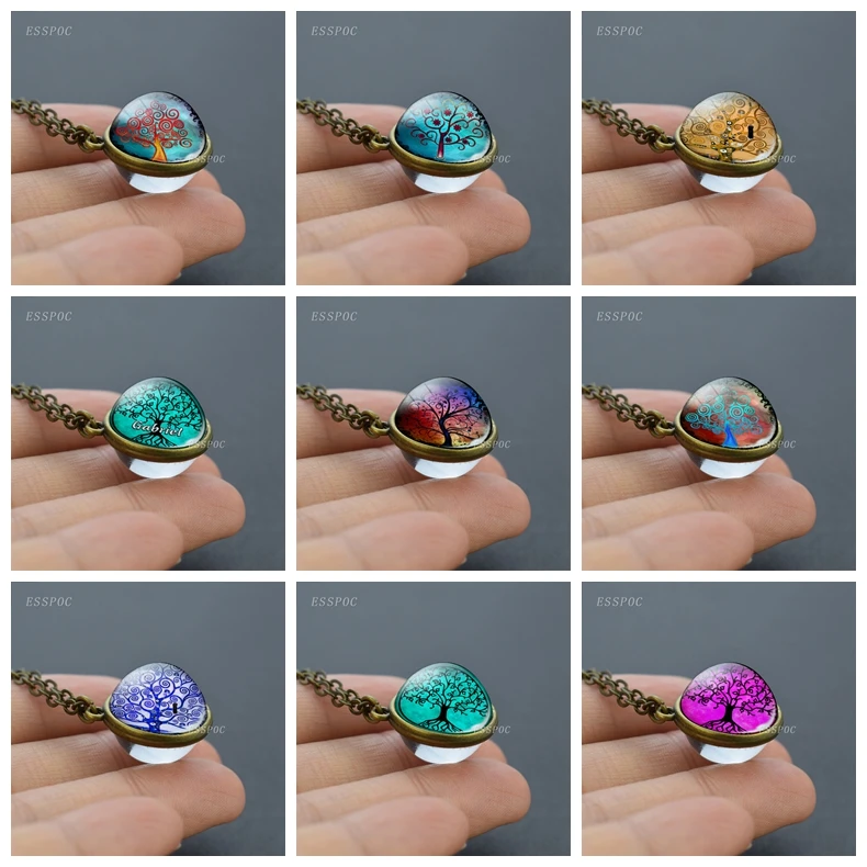 Хрустальное искусственное ожерелье Дерево жизни Густава Климта чокер