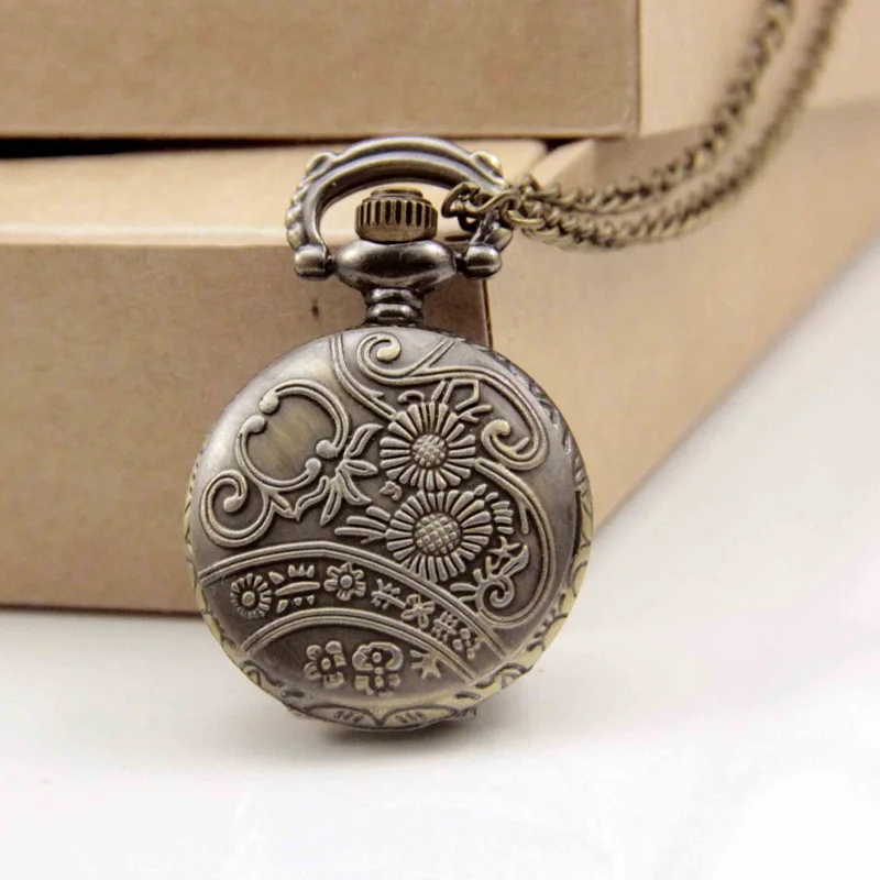 

Fashion Quartz Movement Vintage Pocket Watch Double Magpies Pocket Watches SWD889