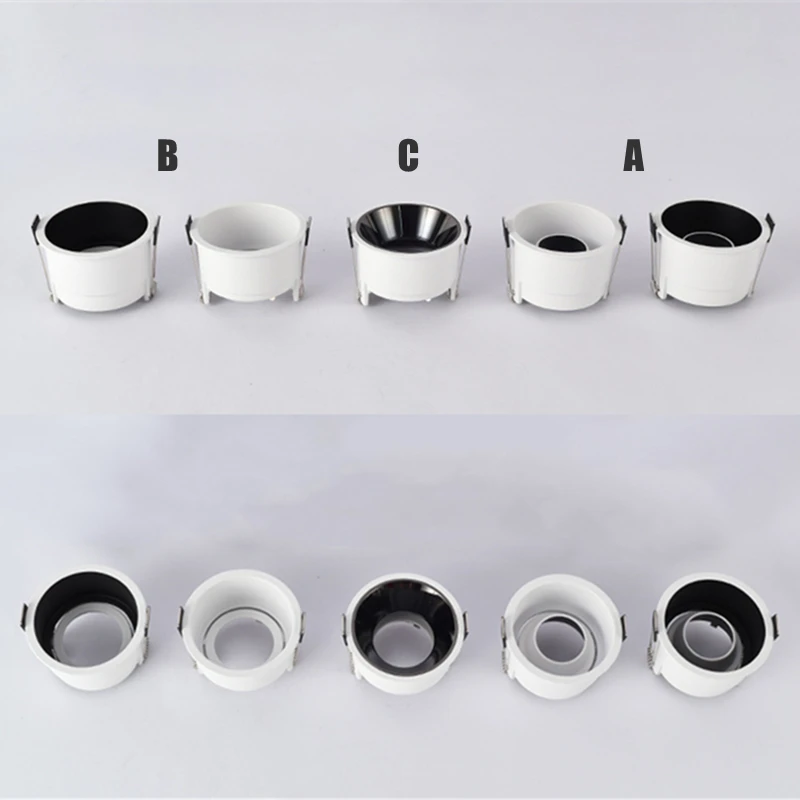 LED Downlights Fitting GU10 MR16 MR11 Base 55mm 75mm Cut Hole Ceiling Recessed Lamp Replaceable Bulb Aluminum Frame Spot Light | Освещение