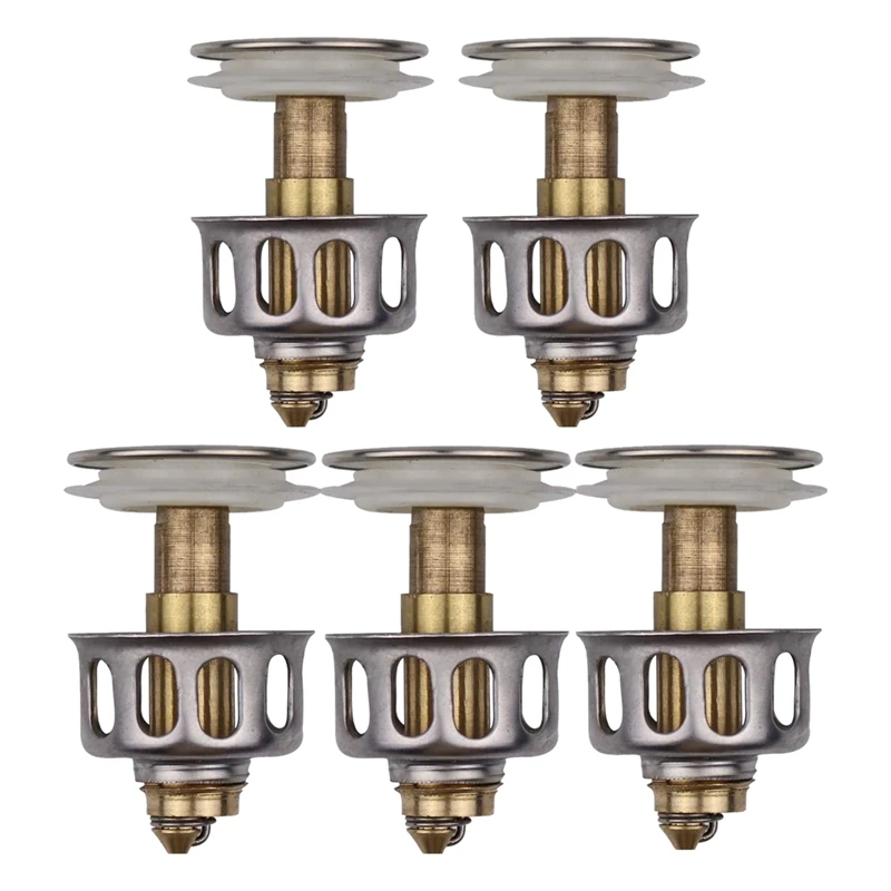 

Universal Sink Bounce Drain Filter, Sink Drain Hole With Removable Hair Extension, For Kitchen Sink/Bathroom Drain Hole