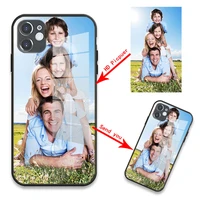 phone case custom glass soft silicone tpu cover customized for iphone 6 6 plus 7 8 plus for iphone 12 11 pro x xs xr max bag