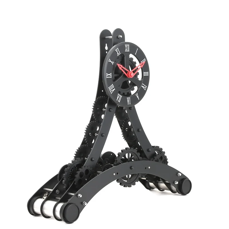 

Кварцевые механические настольные часы Тирант Золотая Эйфелева башня механизм Бесшумная креативная вращающаяся рамка настольные металли...