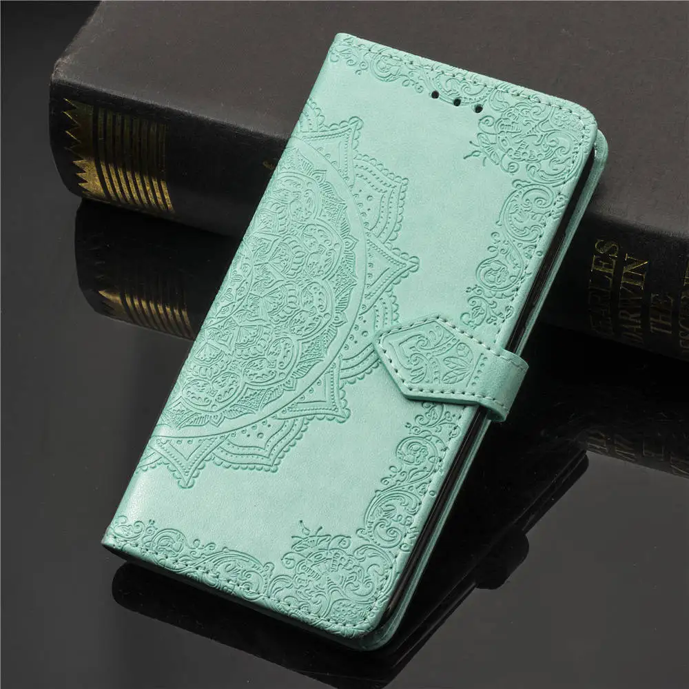 Mint Green Цветной кожаный чехол на крепление для спортивной камеры Xiao mi Red mi Note 8 7 8A 7A 8, 6 комплектов/партия, 5 4X Pro 4 mi A3 9 Honor 8 Lite флип чехол для Red mi 8A 7A 4X 6A 5A 5 Plus - Цвет: Mint Green
