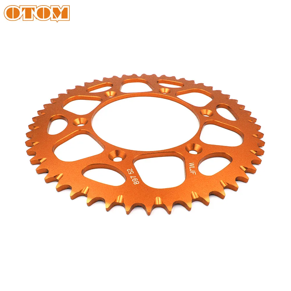 OTOM Motocross 52T Задняя звездочка 7075 алюминиевая цепная пластина винты гайка комплект