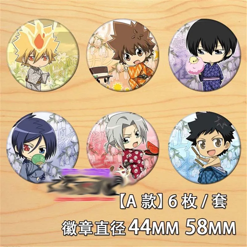 Аниме учитель мафиози Реборн! Коллекционные булавки рюкзак сумки коллекция