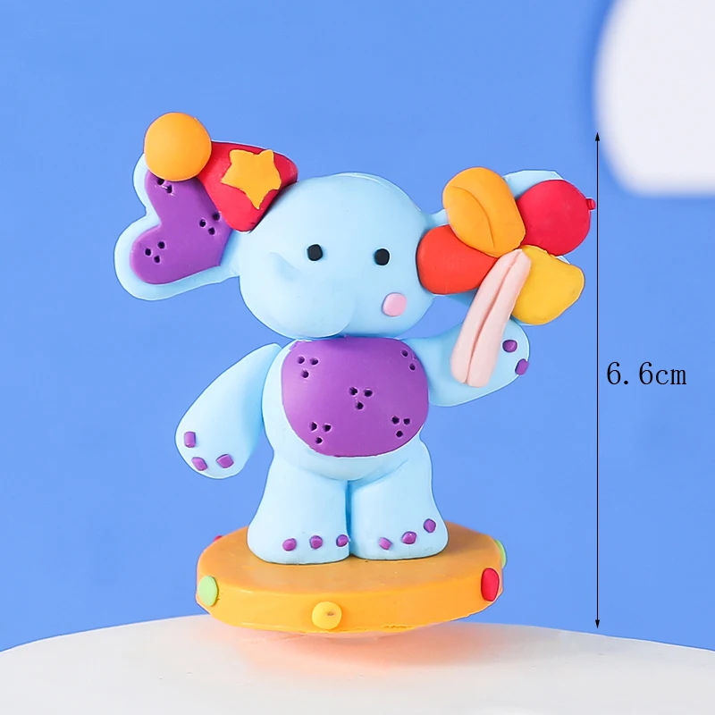 Цирковые украшения на день рождения топпер для торта клоун слон лев цирк