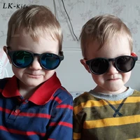 longkeeper kids polarized sunglasses children tr90 boys girls round safety goggle flexible eyewear for baby uv400 gafas de sol
