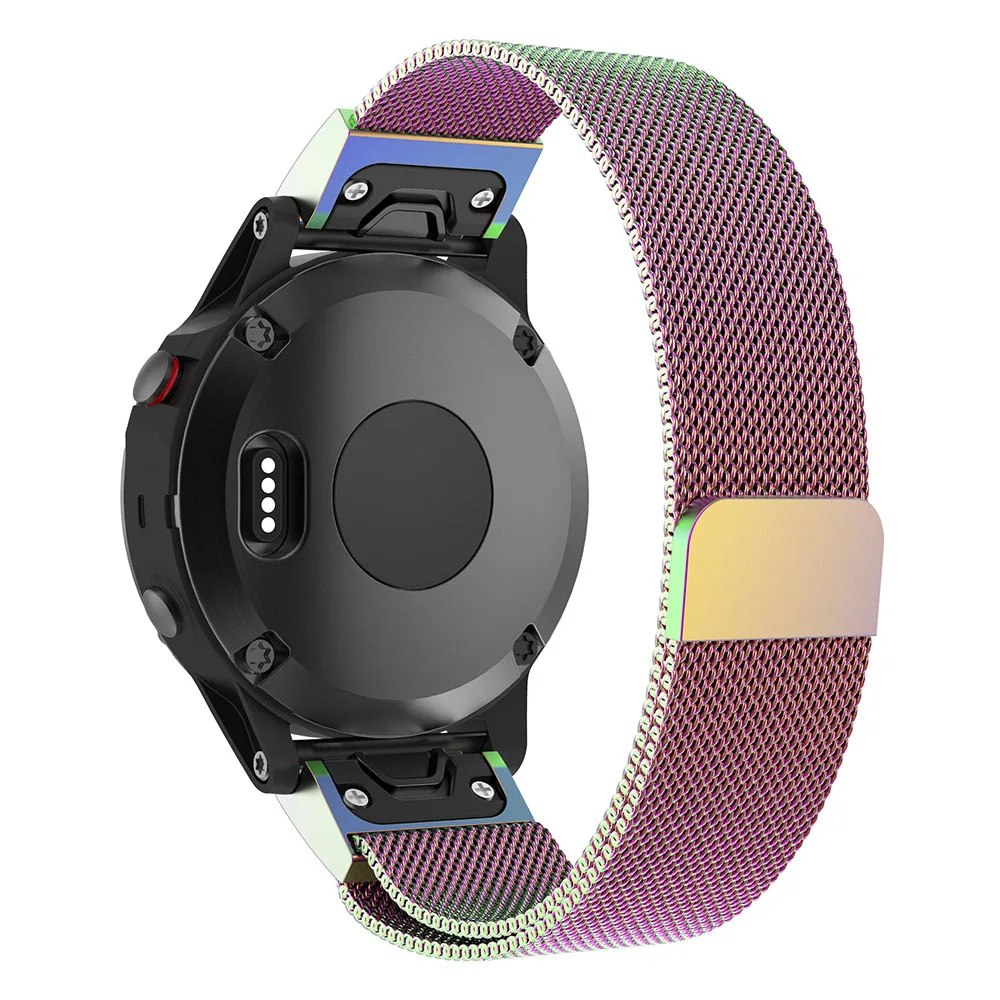 Миланский ремешок для часов Garmin Fenix 6/6Pro/5 Plus/Forerunner 935 Смарт часы браслет Quick Release Correa