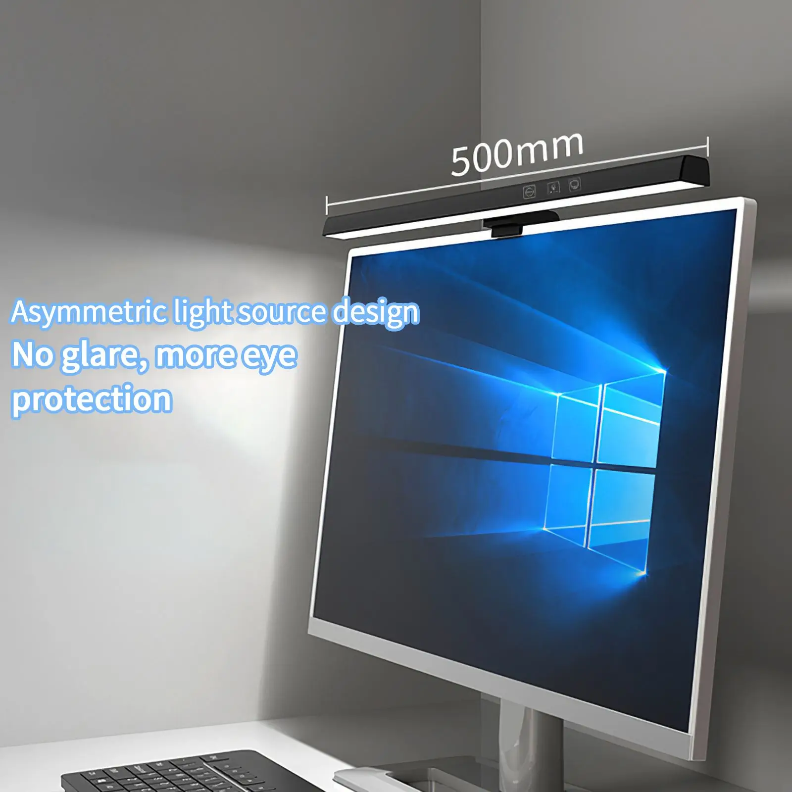 

Computer Screen Bar USB Powered 78 LED Screen Lamp 3 Color Temperature Adjustable PC Monitor Screen Bar E-Reading Task Lamp