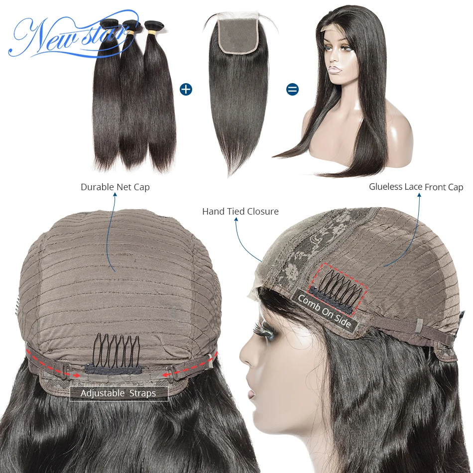 Парики из натуральных волос на шнурках прямые 5x5|Парик кружеве| |