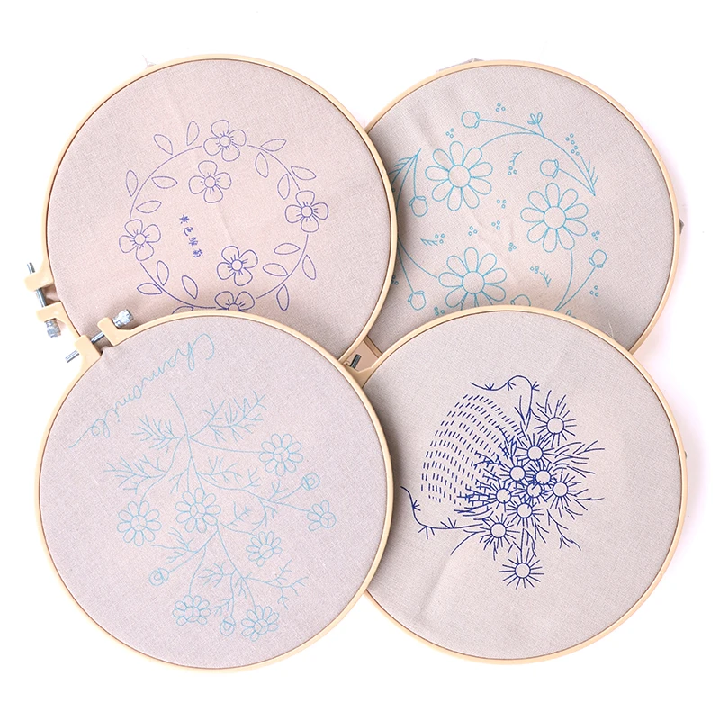 

DIY Cactus 17 Patterns Embroidery Material Package Plant Series Handcraft Beginner Embroidery Supplies Hanging Painting Decor