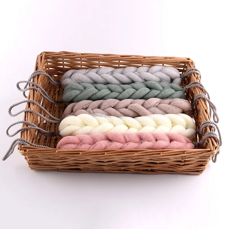 

household products High-quality Bath Strip Plain Nine-Section Bath Ball Net Long Bath Wipe Bathroom Supplies 2021 summer new