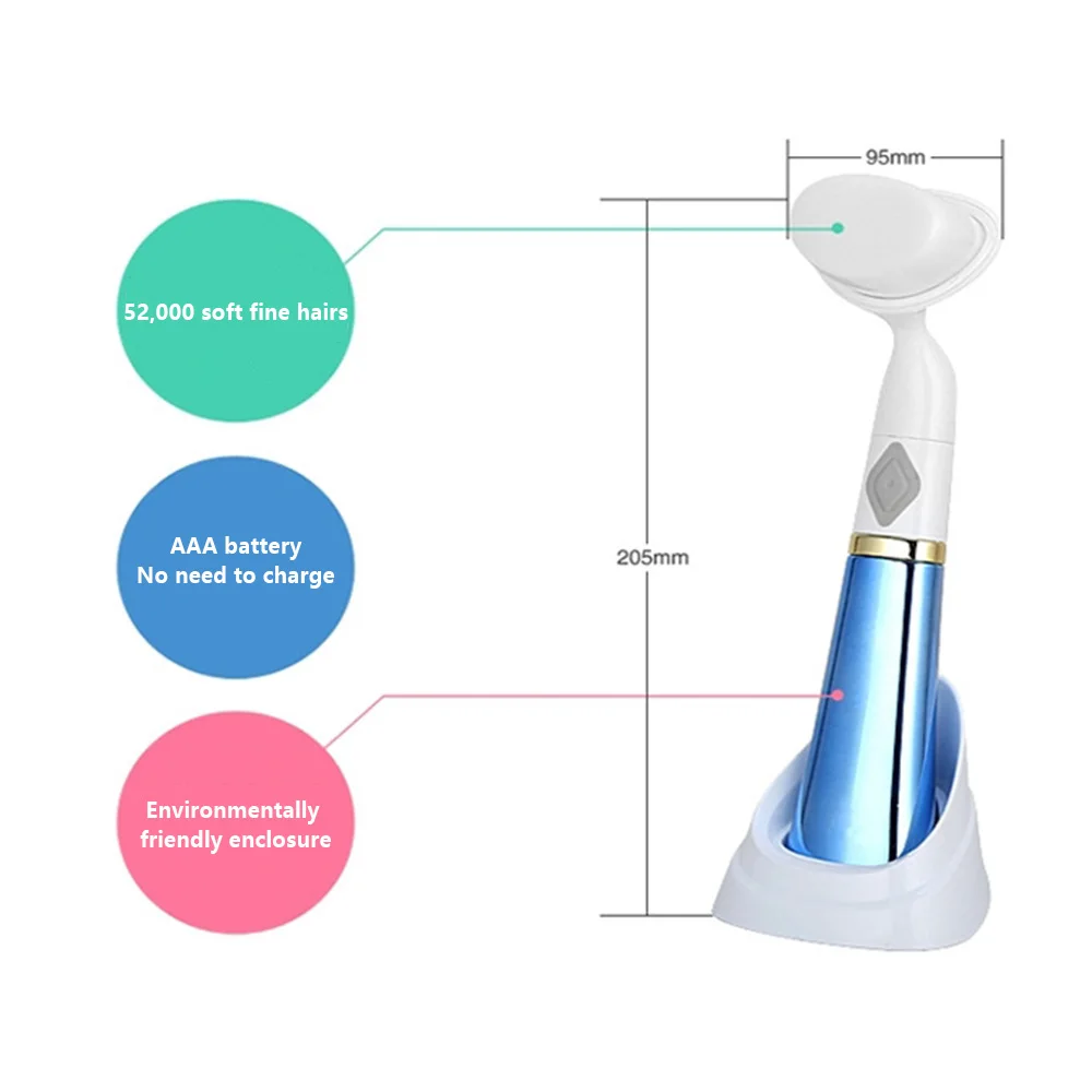 Электрическая Очищающая щетка для лица моющее средство вибрация машина удаления