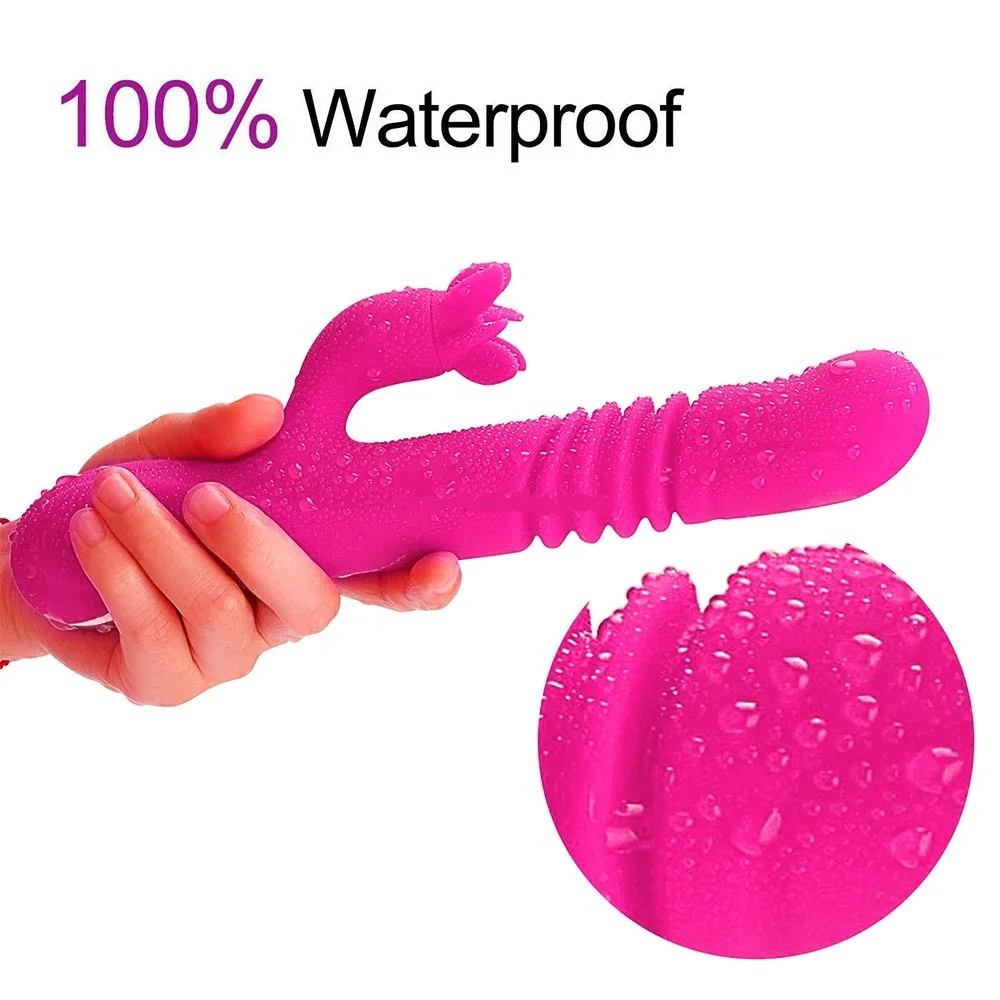 Нагревательный телескопический вибратор с вращением вверх и вниз 20 скоростей