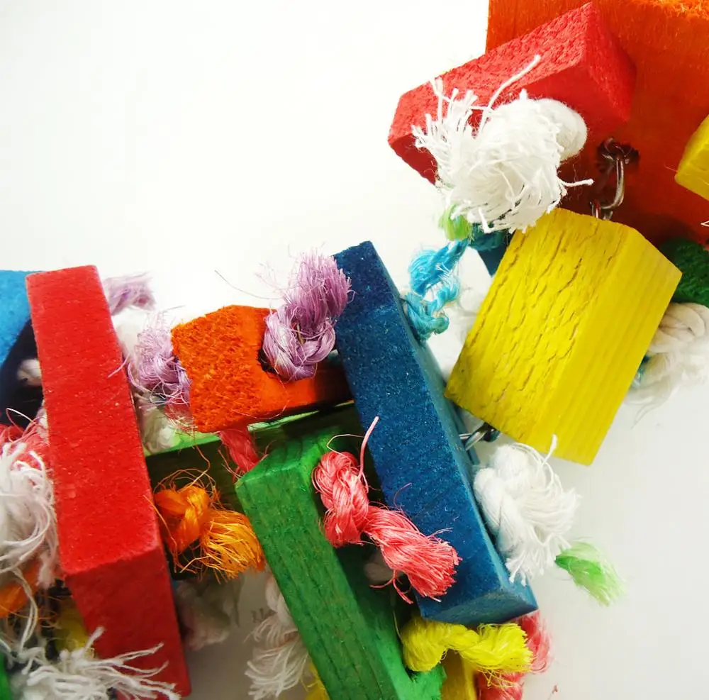 Средний и большой попугай игрушка для домашних животных красочная птица