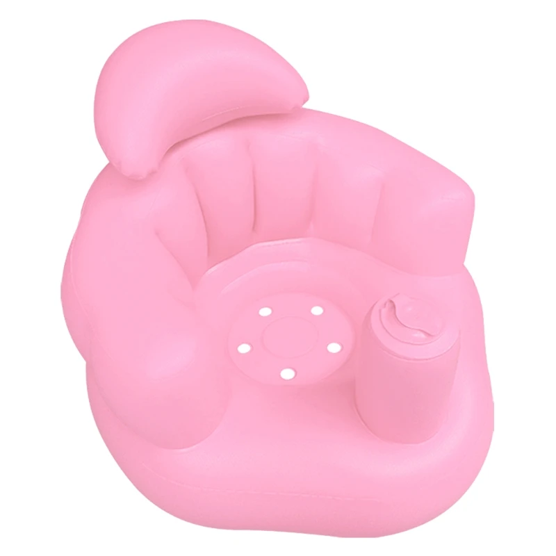 

Baby Learning Seat Bathing Lounging Portable Inflatable Bath Chair PVC Sofa Shower Stool for Playing Eating