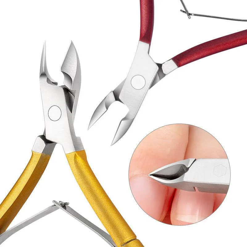 Ножницы для кутикулы Nipper Нержавеющая сталь Радуга Пинцет Машинка удаления