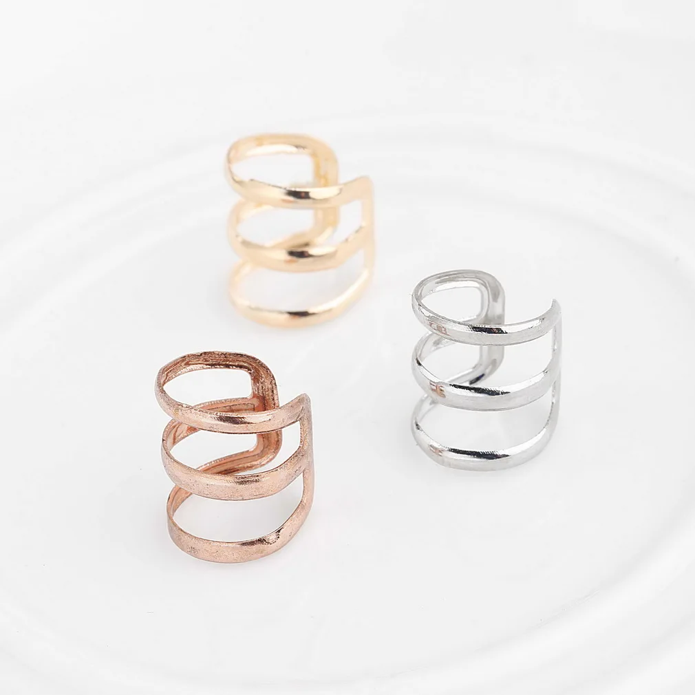 Брендовые новые серьги в стиле панк рок с клипсой для ушей без пирсинга