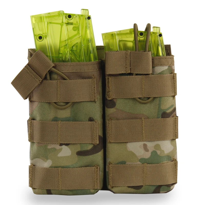 

Molle Double Magazine Pouch Tactical Utility Vest Airsoft Mag Case Military Paintball Gear 1000D Nylon Hunting Adjustble Pouch