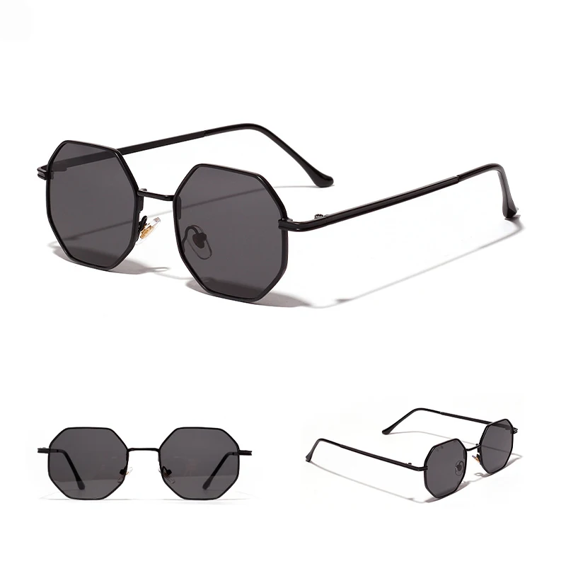 

49923 Round Metal Small Frame Sunglasses Men and Women Style Sunshade Uv400 Fashion Brand Designer Retro Glasses