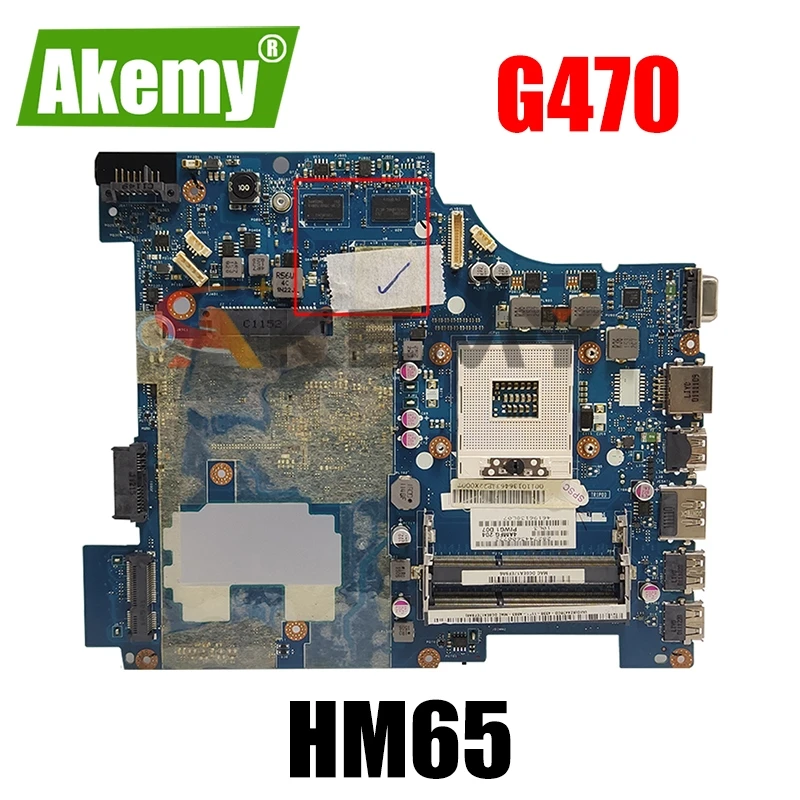 

Материнская плата для ноутбука LENOVO G470, 14 дюймов, HD6370M, материнская плата 11013646 PIWG1, LA-6751P HM65 216-1774207