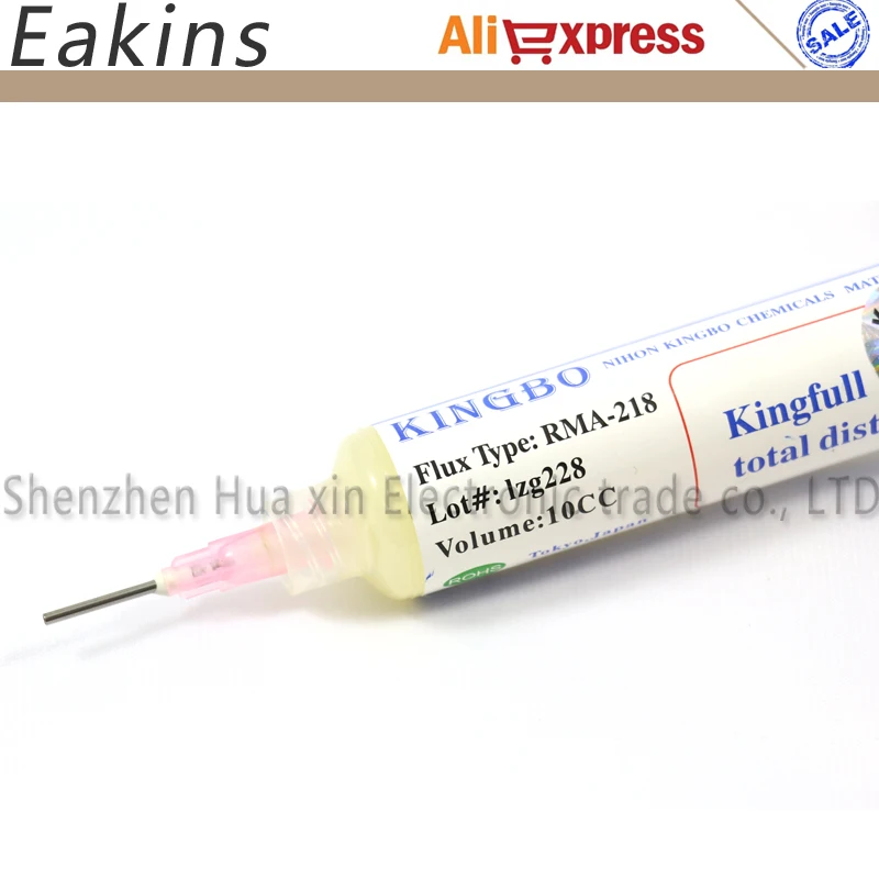 Паяльная флюсовая паста KINGBO RMA 218 5 шт./лот 10 куб. См|kingbo rma-218 10cc|kingbo rma-218solder flux paste |