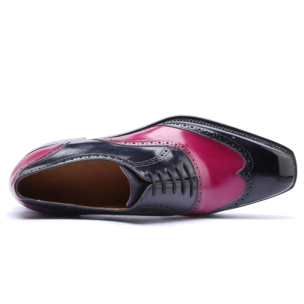 Классические мужские туфли из натуральной кожи винтажные Ретро-туфли ручной