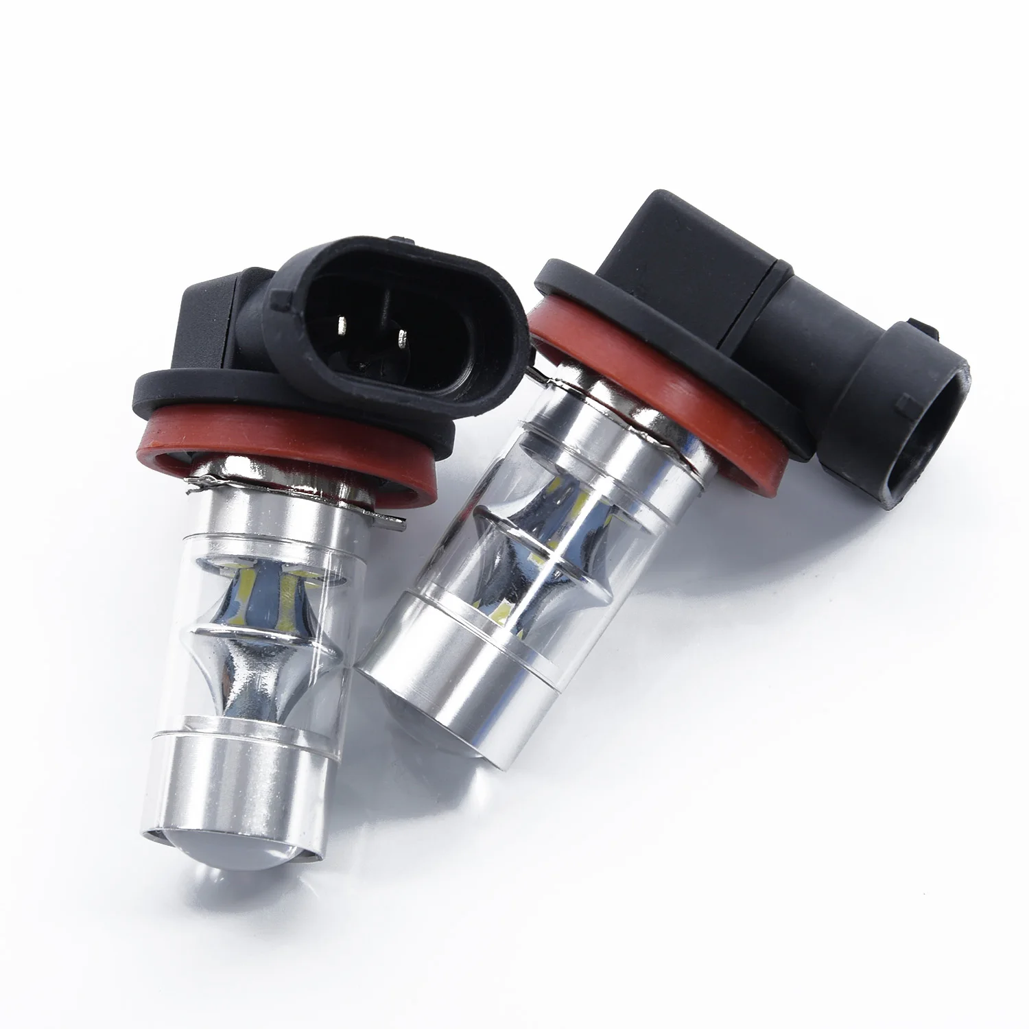 

2pcs H8 H11 Car Super Bright Fog Light Bulb 12V-24V Energy Saving Heat Dissipation For DRL Daytime Running Light Aluminum Bulb