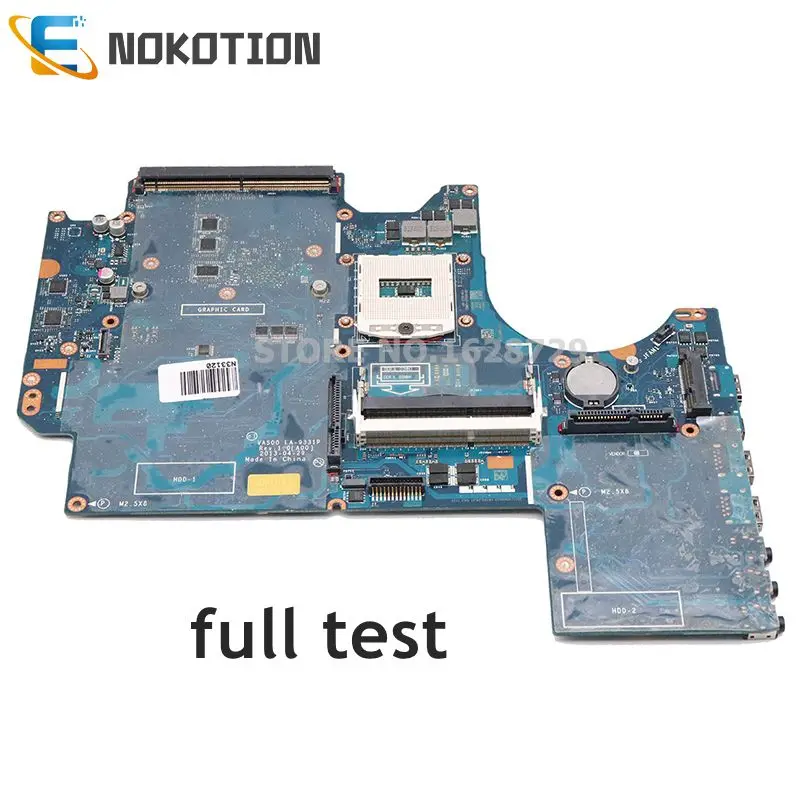 

NOKOTION For Dell Alienware M17X R5 Laptop Motherboard VAS00 LA-9331P 05RW0M CN-05RW0M MAIN BOARD with GPU slot