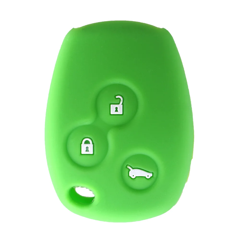 Силиконовый чехол для ключей Dandkey с 3 кнопками подходит RENAULT Clio DACIA Logan Sandero пульт