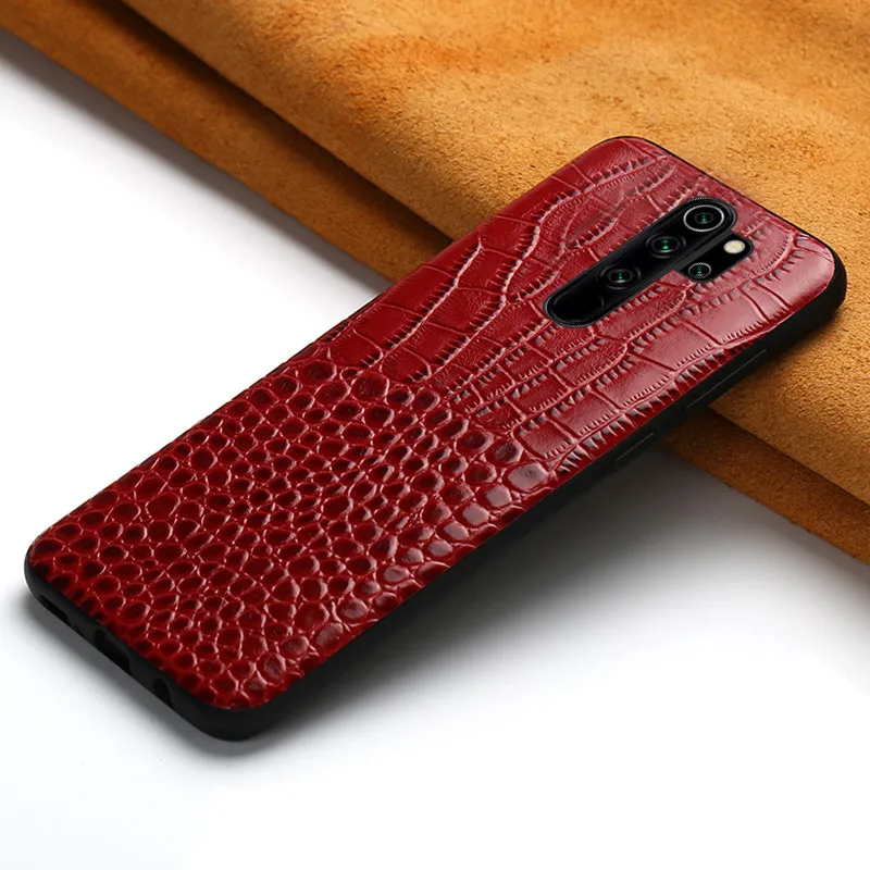 Красный Чехол для телефона из натуральной кожи для Xio mi Red mi Note 5 7 8 Note 8 Pro mi 8 9 9T чехол для Xio mi 9 9T PRO 9 SE A3 A2 8 Pro 8 Lite - Цвет: Красный