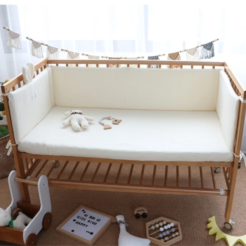 

200x32 см бампер для детской кроватки, подушка для защиты от столкновений для новорожденных девочек, мальчиков, бампер для детской кроватки, по...