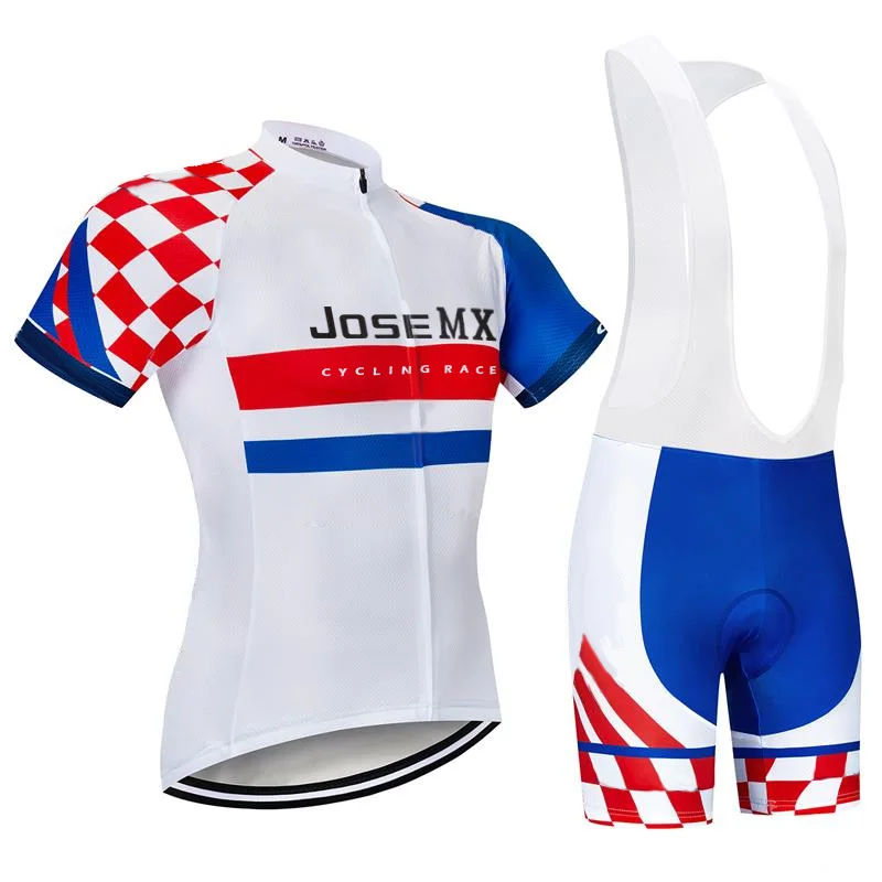 Трикотажная велоодежда с коротким рукавом длинный велосипедный комплект