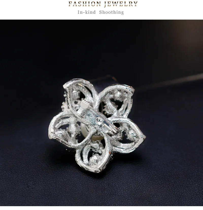 Броши женские в форме пера жемчужные кристаллы Значки для одежды Ювелирное