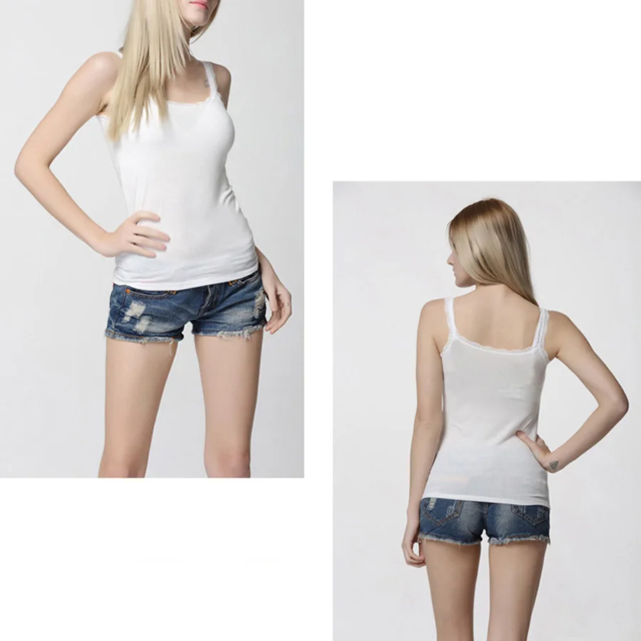 Топы с бретельками женский сексуальный кружевной мягкий хлопок без рукавов