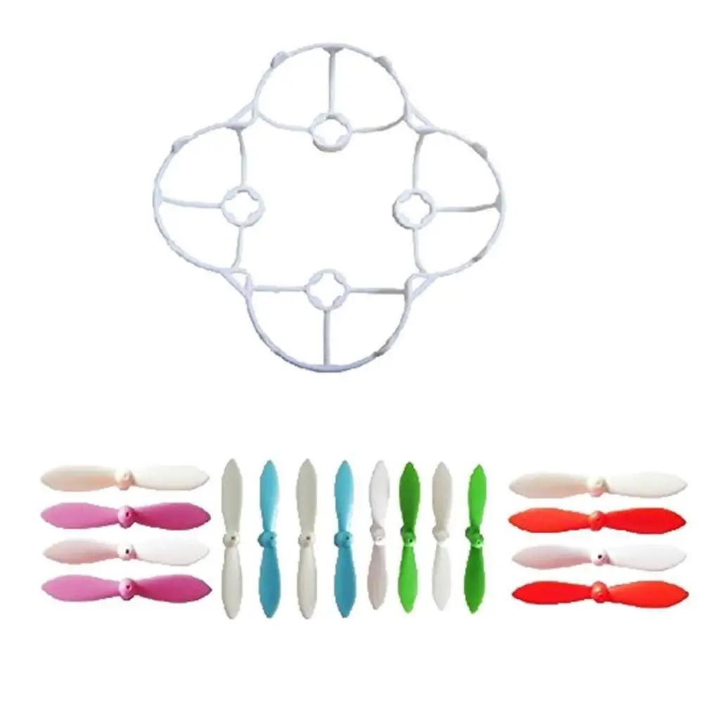

Cheerson CX-10 Part White Blade Guard Cover Protector with 16PCS Propeller Blade Blue Green Red Purple for RC Toy Enthusiasts